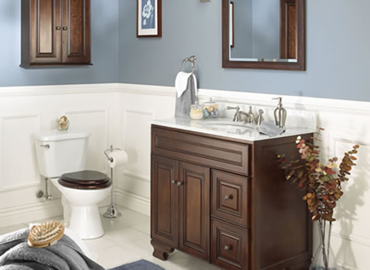 Bathroom vanity and cabinetry